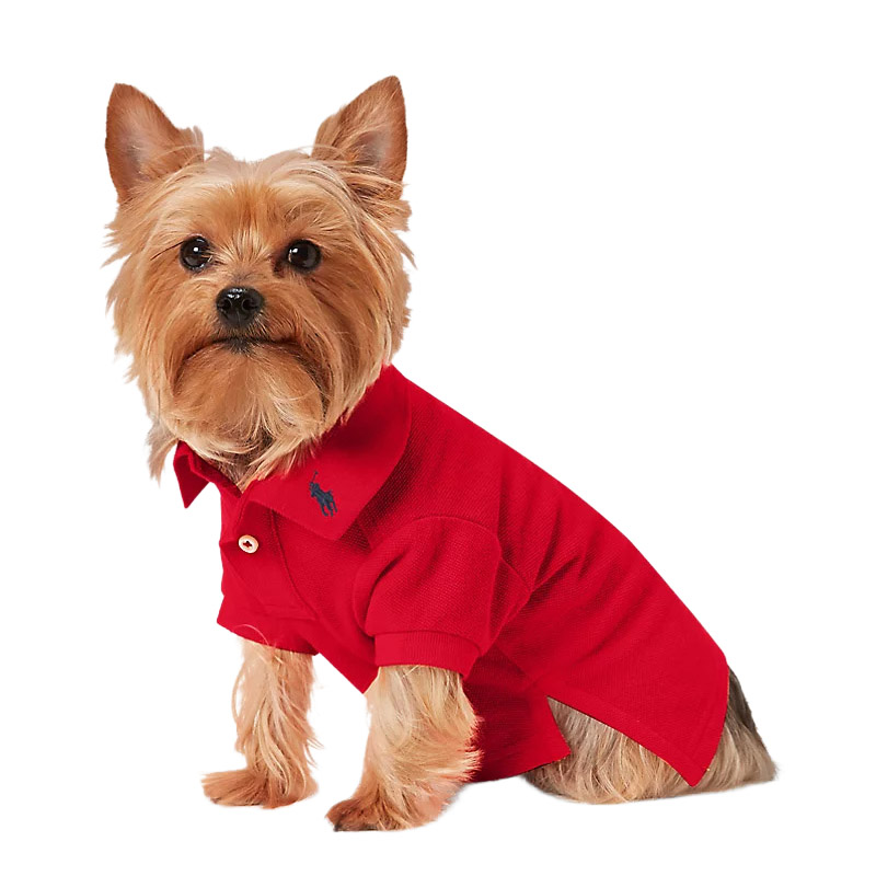 Polo Ralph Lauren Cotton Mesh Dog Polo Shirt - Solid Rl2000 Red